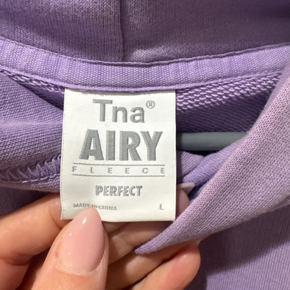 TNA Airy Fleece Lavender Perfect Hoodie - Picture 2 of 3